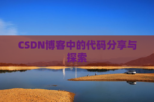 CSDN博客中的代码分享与探索